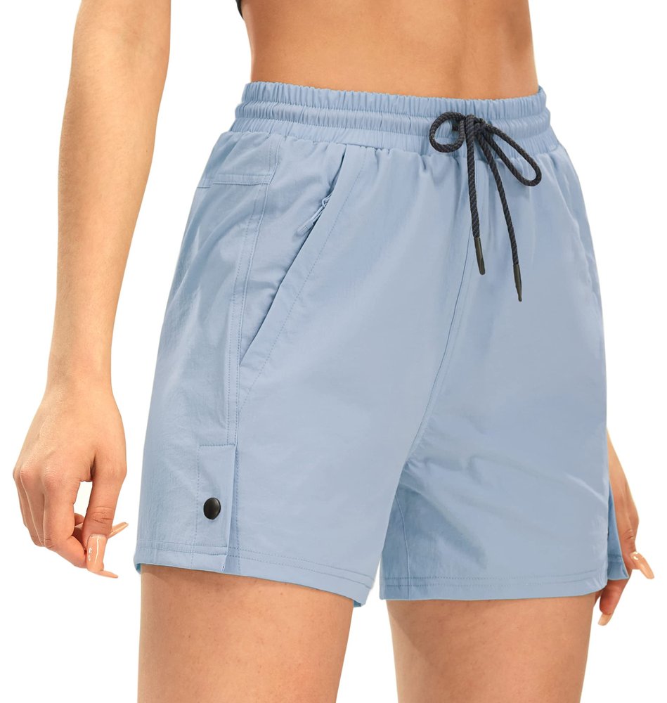 AFITNE Women's Hiking Shorts Quick Dry Lightweight Golf Active Water Shorts with Pockets for Work Outdoor Camping Fishing Light Blue S