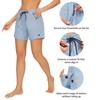 AFITNE Women's Hiking Shorts Quick Dry Lightweight Golf Active Water Shorts with Pockets for Work Outdoor Camping Fishing Light Blue S view 3