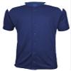 Epic Men's Full Button 2-Color Game Blue/White Baseball Jerseys S view 2