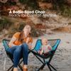 CLIQ Portable Chair Version 1.0 - Lightweight Folding Chair for Camping - Supports 300 Lbs - Perfect for Outdoor Adventures - Moss view 2