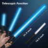 FEROXO Light Saber, Dual Light Sabers for Kids Halloween Dress Up Costume Party, Toy Light Swords Set with FX Sound (Motion Sensitive) for Christmas Presents, Birthday Gift view 2