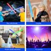 FEROXO Light Saber, Dual Light Sabers for Kids Halloween Dress Up Costume Party, Toy Light Swords Set with FX Sound (Motion Sensitive) for Christmas Presents, Birthday Gift view 3