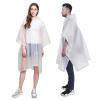 YUNLOVXEE Rain Poncho Raincoats for Adults Reusable - 2-5 Pack EVA Waterproof Rain Coat with Hood, Rain Gear for Women Men (White X2) view 1