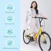 YUNLOVXEE Rain Poncho Raincoats for Adults Reusable - 2-5 Pack EVA Waterproof Rain Coat with Hood, Rain Gear for Women Men (White X2) view 3
