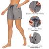 AFITNE Women's Hiking Shorts Quick Dry Lightweight Golf Active Water Shorts with Pockets for Work Outdoor Camping Fishing Grey S view 3