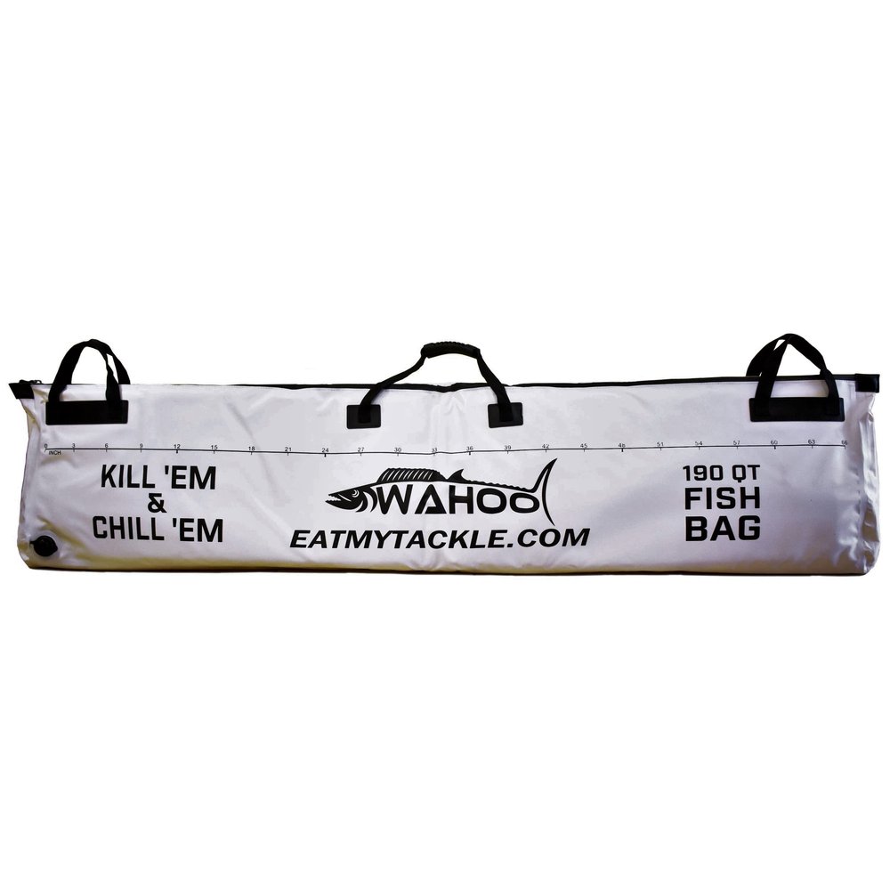 EAT MY TACKLE Fish Cooler Bag: Insulated Leakproof Soft Collapsible Kill Bag (190 Quart, 72 inch)