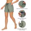 AFITNE Women's Hiking Shorts Quick Dry Lightweight Golf Active Water Shorts with Pockets for Work Outdoor Camping Fishing Sage Green M view 3