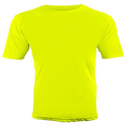 Epic Adult Cool Performance Dry-Fit Crew T-Shirt Jerseys Yellow XL