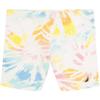 Nautica Girls' Active Bike Shorts, Soft & Stretchy Spandex with Flat Waistband & Logo Design, White Sunburst, 12-14 view 1