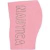 Nautica Girls' Active Bike Shorts, Soft & Stretchy Spandex with Flat Waistband & Logo Design, Pink Heart, 8-10 view 2