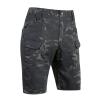 QWENTMTNTY Mens Relaxed Fit Cargo Shorts Elastic Waist Military Camouflage Short Pants Casual Loose Athletic Shorts Pockets view 1