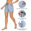 AFITNE Women's Hiking Shorts Quick Dry Lightweight Golf Active Water Shorts with Pockets for Work Outdoor Camping Fishing Light Blue M view 3