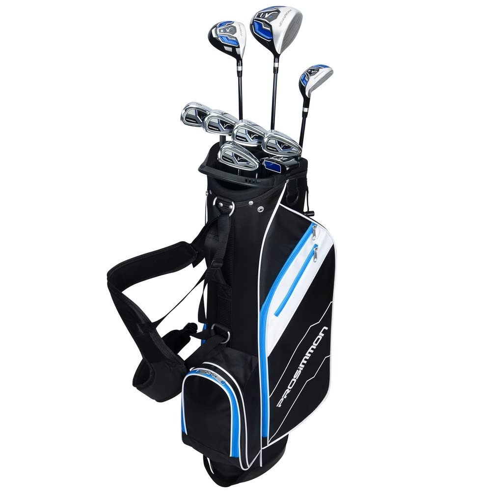 Prosimmon Golf V7 Mens Golf Clubs Set + Bag, Right Hand, All Graphite Shafts