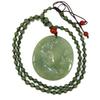 2" China Nature Certified Grade A Jadeite Jade Blessing Kwan-yin and Wudao Hand Carved Necklace Pendant 8754 view 1
