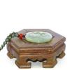 2" China Nature Certified Grade A Jadeite Jade Blessing Kwan-yin and Wudao Hand Carved Necklace Pendant 8754 view 4