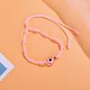Caiyao Evil Eye Bracelet Handmade Adjustable Red Black String Knot Lucky Kabbalah Protection Bracelet-Pink view 2