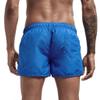 Mens Swimming Trunks No Mesh Liner Quick Dry Running Workout Shorts Pockets Casual Summer Solid Beach Shorts Swimwear Blue view 3