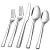 E-far 10-Piece Silverware Set, Stainless Steel Flatware Set for 2 view 1