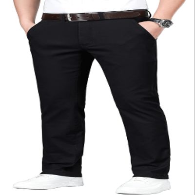 ESSYSHE Mens Slim Fit Chino Pants Stretch Casual Khaki Pants for Men 011Black C32X32