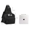 BOMTURN Tactical Backpack Shoulder Bag - 1000D Waterproof Military Backpack // Laser Cut Molle System // CCW Bags Outdoor Sling Bag for Every Day Carry Black view 3
