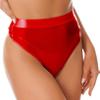 Freebily Women's Glossy High Waist Panty Briefs High Cut Rave Underwear Booty Dance Shorts Bottoms Burgundy&high Cut X-Large view 2