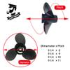 Boatman 9 1/4x11 Aluminum Outboard Boat Propeller fit Johnson Evinrude Cupped Prop Engines8-15HP,13-Spline view 2