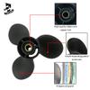 Boatman 9 1/4x11 Aluminum Outboard Boat Propeller fit Johnson Evinrude Cupped Prop Engines8-15HP,13-Spline view 3