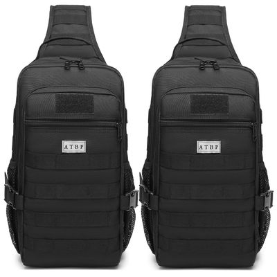 ATBP Tactical Crossbody Sling Backpack Militray Shoulder Holster Bag For Men Concealed Carry Chest Pack Hiking Daypack 20L