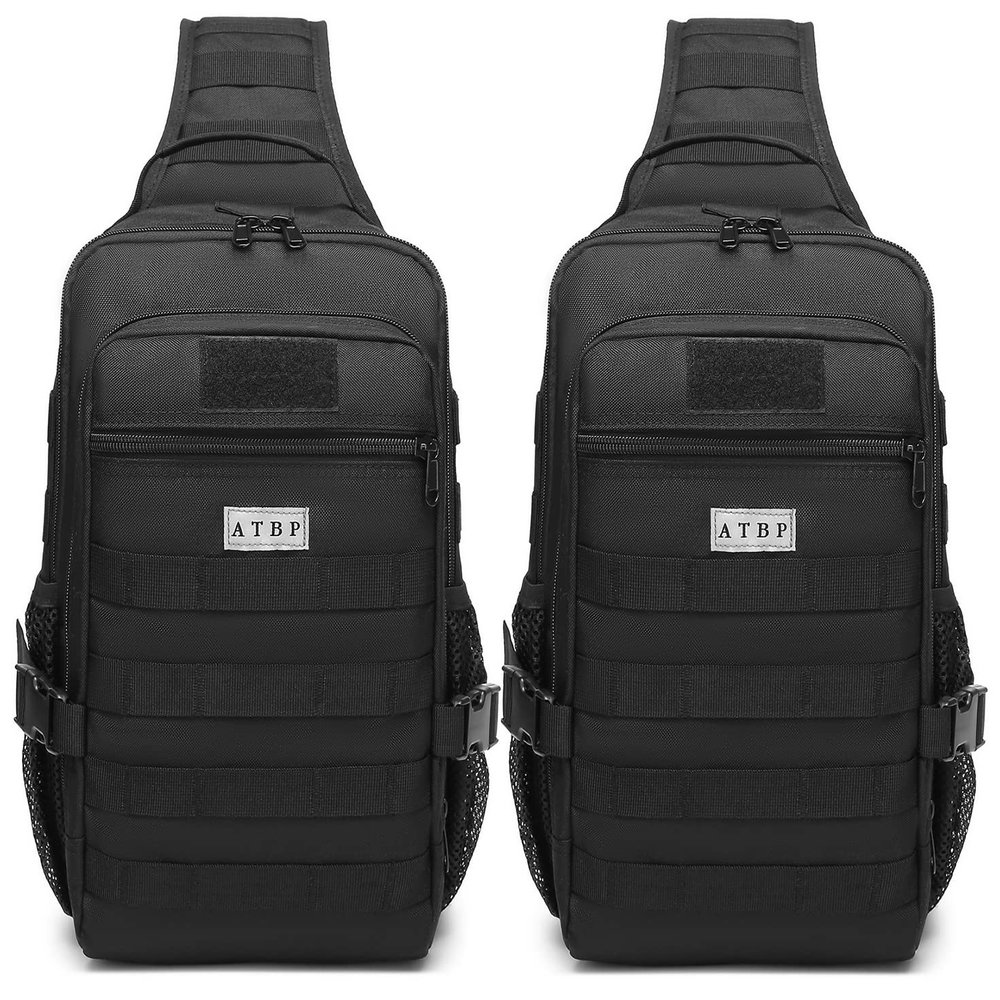 ATBP Tactical Crossbody Sling Backpack Militray Shoulder Holster Bag For Men Concealed Carry Chest Pack Hiking Daypack 20L