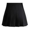 Danzcue Womens High Waisted Pleated Skirt, Tennis Skater Skirt, A-line School Uniform Mini Skirt with Shorts, Black, SA view 2