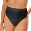 Freebily Women's Glossy High Waist Panty Briefs High Cut Rave Underwear Booty Dance Shorts Bottoms Black&high Cut XX-Large view 3