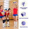 Beurseaf Volleyball, Soft Touch Beach Volleyball, Indoor Outdoor Volleyball for Beach Game Training, Official Size 5 (Blue/Yellow/White) view 4