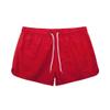 Mens Swimming Trunks No Mesh Liner Quick Dry Running Workout Shorts Pockets Casual Summer Solid Beach Shorts Swimwear Red view 4