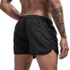 Mens Swimming Trunks No Mesh Liner Quick Dry Running Workout Shorts Pockets Casual Summer Solid Beach Shorts Swimwear Black view 3