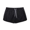 Mens Swimming Trunks No Mesh Liner Quick Dry Running Workout Shorts Pockets Casual Summer Solid Beach Shorts Swimwear Black view 4