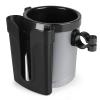 Accmor 3-in-1 Bike Cup Holder with Cell Phone Keys Holder, Bike Water Bottle Holders, Universal Bar Drink Cup Can Holder for Bicycles, Motorcycles, Scooters, Black Grey view 2