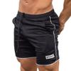 QWENTMTNTY Mens Workout Gym Shorts Pocket Quick-Drying Drawstring Elastic Waist Athletic Short Pants Casual Running Shorts White view 1