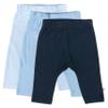 HonestBaby Baby Infant Organic Cotton Cuff-Less Harem Pants Multi-Pack, 3-6 Months view 1