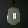 1.9" China Nature Certified Grade A Jadeite Jade Blessing Manjusri Hand Carved Necklace Pendant 2107 view 2