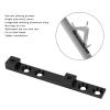 Buachois Bike Bottle Cage Mounting Base, 107 x 12 x 8mm 4 Hole Bicycle Position Cage Mounts, Hole Position Adjustment Adapter for Road Mountain Bike Frame(Black) view 3