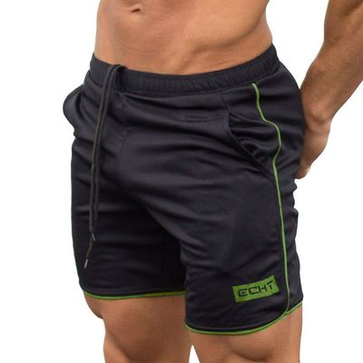 QWENTMTNTY Mens Workout Gym Shorts Pocket Quick-Drying Drawstring Elastic Waist Athletic Short Pants Casual Running Shorts Green