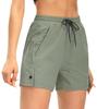 AFITNE Women's Hiking Shorts Quick Dry Lightweight Golf Active Water Shorts with Pockets for Work Outdoor Camping Fishing Sage Green XL view 1