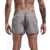 Mens Swimming Trunks No Mesh Liner Quick Dry Running Workout Shorts Pockets Casual Summer Solid Beach Shorts Swimwear Gray view 3
