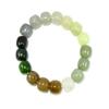 0.5" China Nature Certified Nature Hetian Nephrite Jade Treasure Bucket Beads Hand Made Bangle Bracelet 1317 view 1