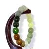 0.5" China Nature Certified Nature Hetian Nephrite Jade Treasure Bucket Beads Hand Made Bangle Bracelet 1317 view 2