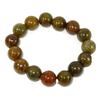 0.5" China Certified Nature Hisui Yellow Jadeite Jade Grade A Beads Bangle Bracelet view 1
