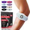 Sleeve Stars Tennis Elbow Brace for Men & Women, Elbow Brace for Tendonitis, Tennis Elbow Strap, Golfers Elbow Brace, Elbow Support Wrap for Tennis Elbow Relief, Fits 9"-23" (Single/Mint Green) view 1