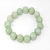 0.5" China Certified Nature Hisui Jadeite Jade Grade A Light Green Beads Bangle Bracelet view 4