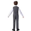 Boy Suits Toddler Formal Suit Vest Set for Wedding Kids Dresswear Set with Shirt Pants Vest and Tie Size 6 Grey view 3