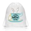 BDPWSS Movie Inspired Drawstring Backpacks A Very Merry Unbirthday To You Book Themed Gift Daughter Birthday Gift (Unbirthday to you Sbp) view 1